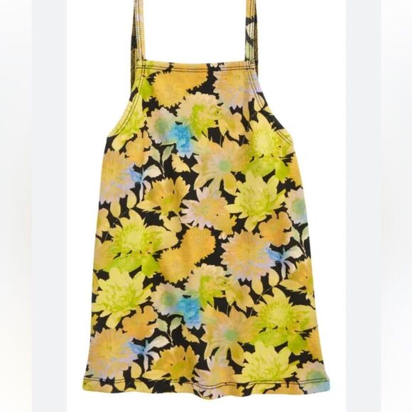 NWT BP KIDS' PRIDE GENDER INCLUSIVE FLORAL PRINT COTTON TANK IN BLACK FLORAL XL - Picture 6 of 7